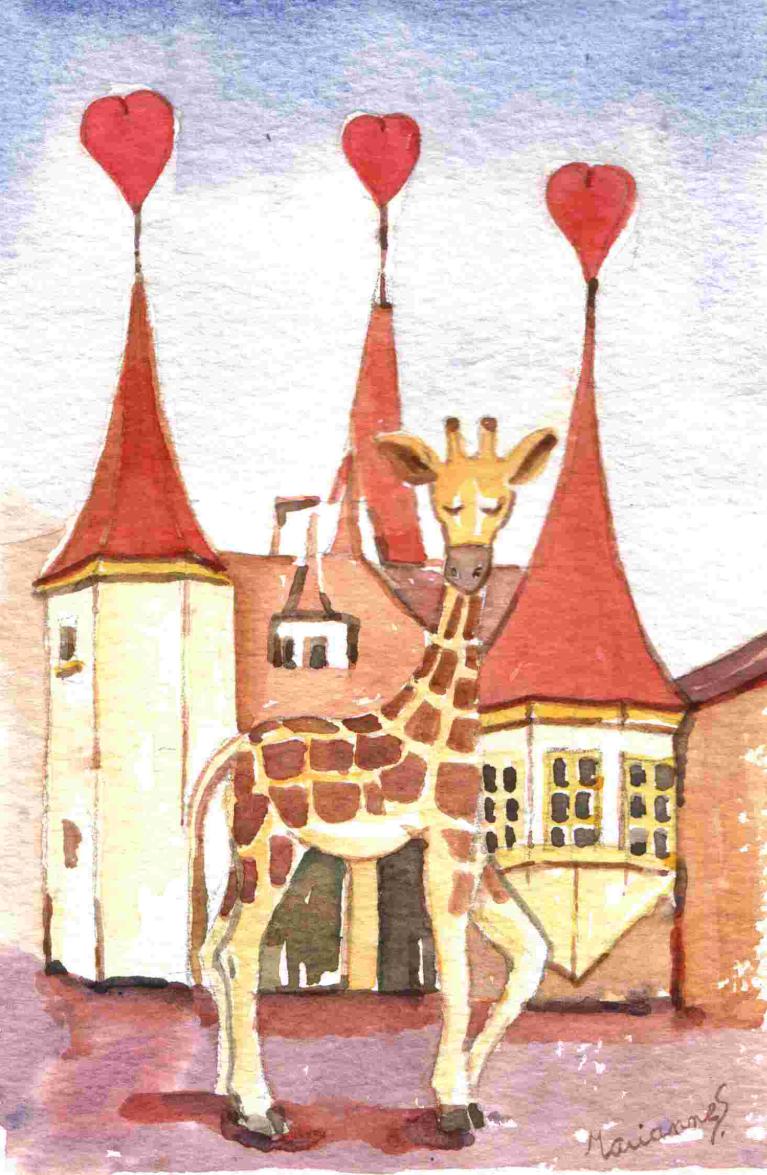Girafe aux halles