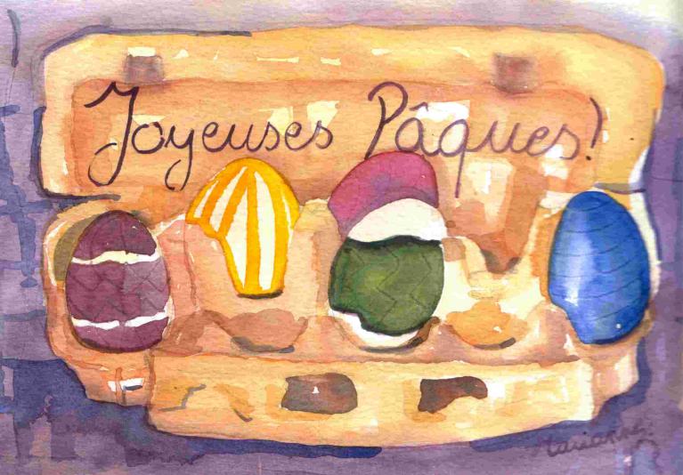 Joyeuse Pâques paquet oeufs