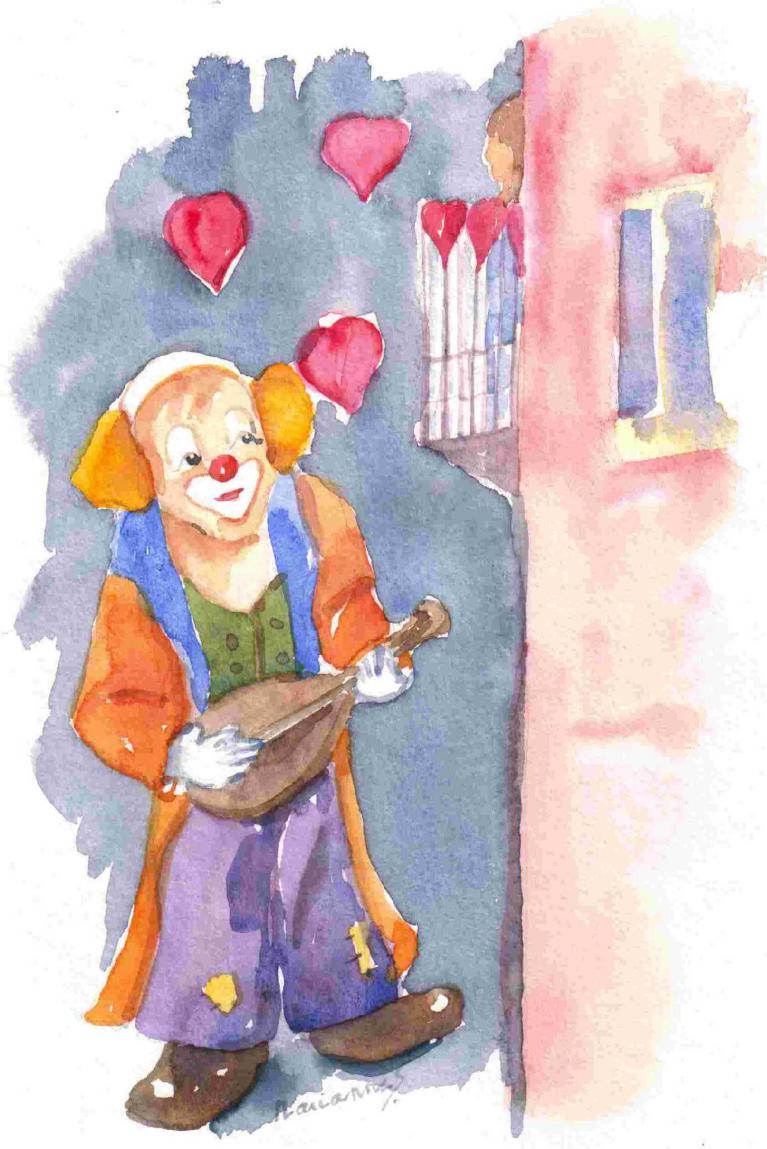 Clown au balcon