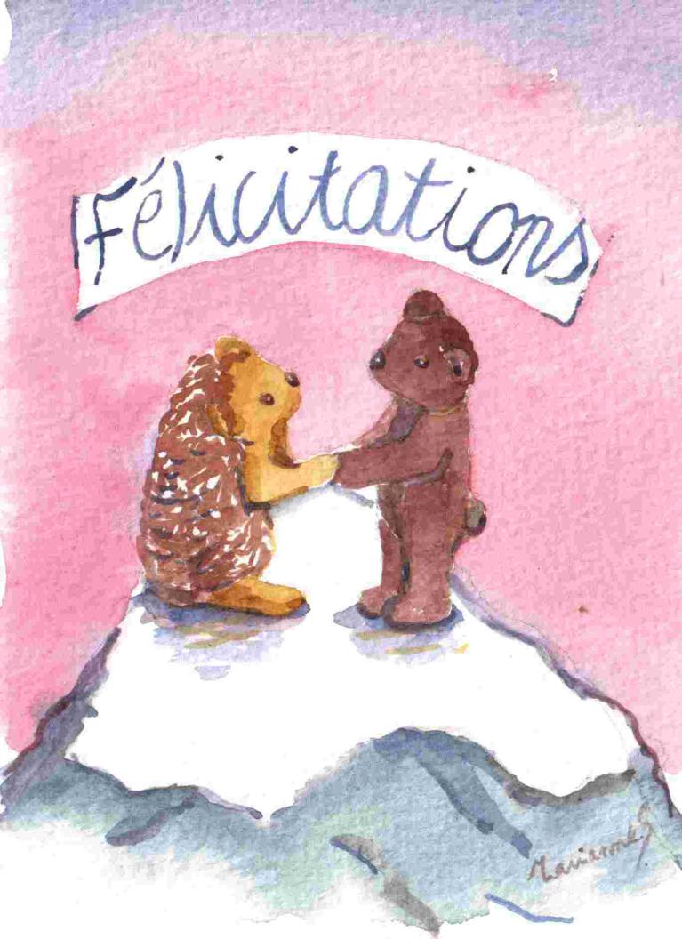 Félicitations ours-hérisson